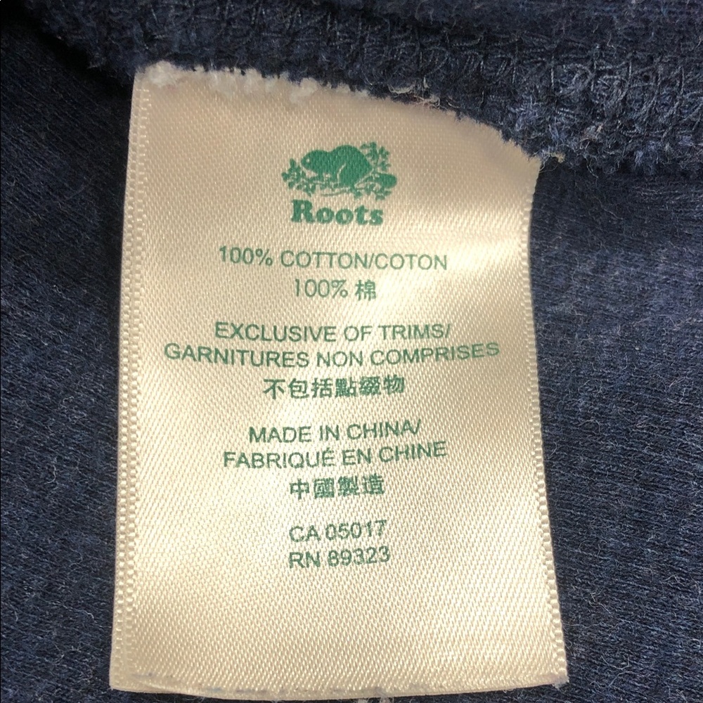 Roots ¼ Zip Sweatshirt – Denim Blue – Medium / Fits Like Men’s Small - Picture 11 of 14